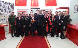 Казачата школы №8 приняли участие в открытии выставки «Путь Кубани к Великой Победе»